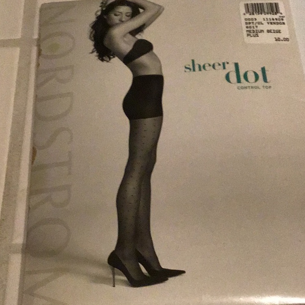 New knee high & sheer dot pantyhose - Picture 2 of 6